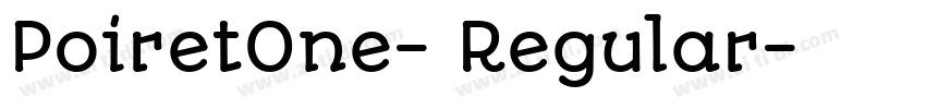 PoiretOne- Regular字体转换